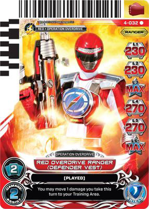 Red Overdrive Ranger (Defender) 032
